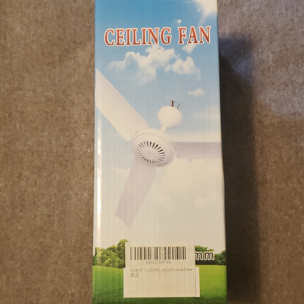 Small 20" diameter ceiling fan